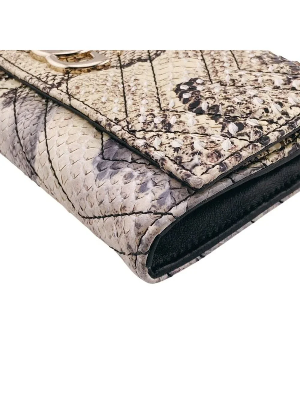 Gucci Exotic Flap GG Marmont Wallet